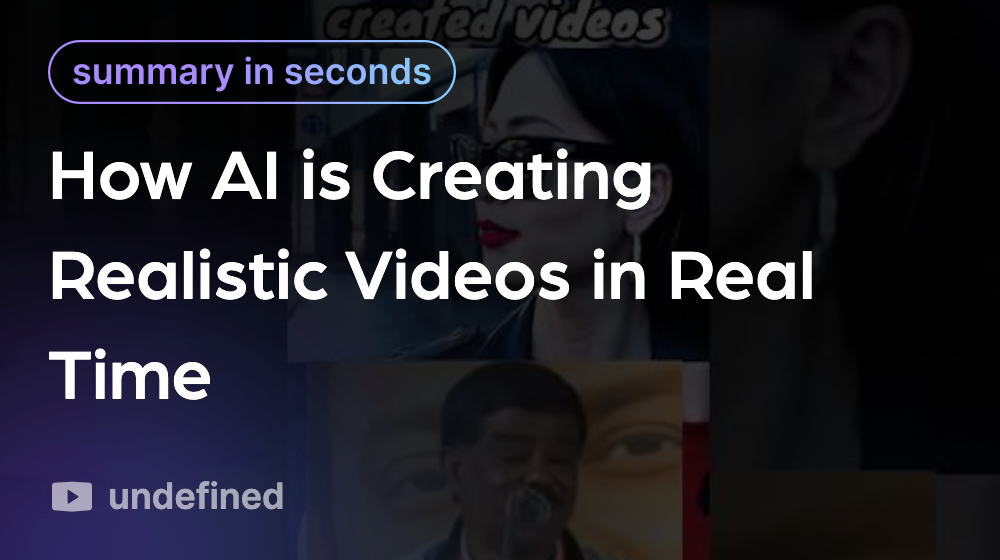 How AI is Creating Realistic Videos in Real Time - Linfo.ai