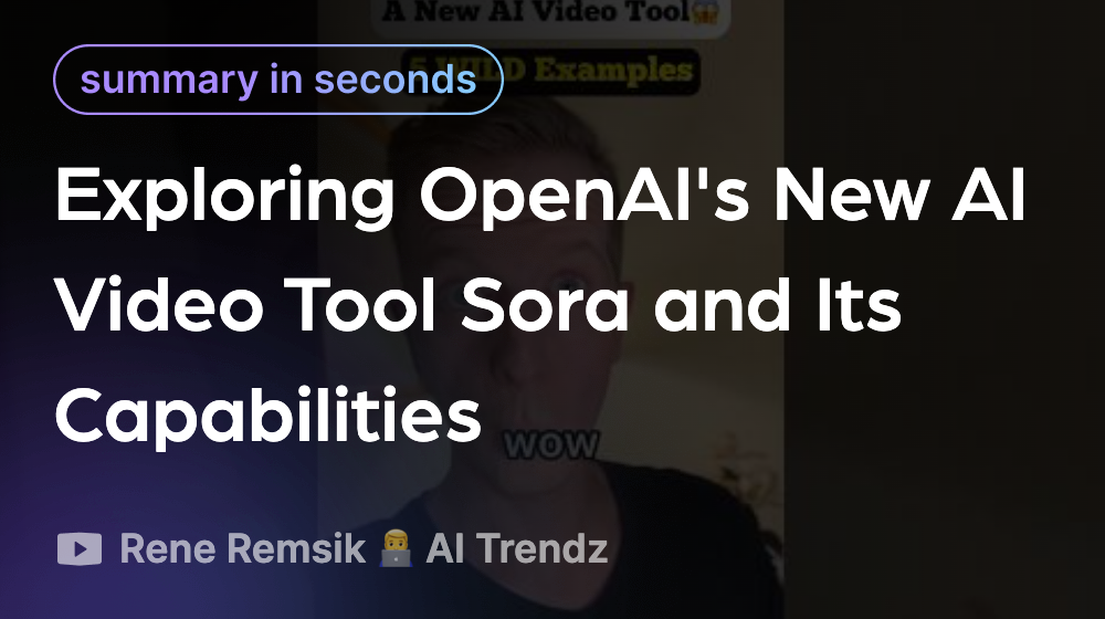 Exploring OpenAI's New AI Video Tool Sora and Its Capabilities - Linfo.ai