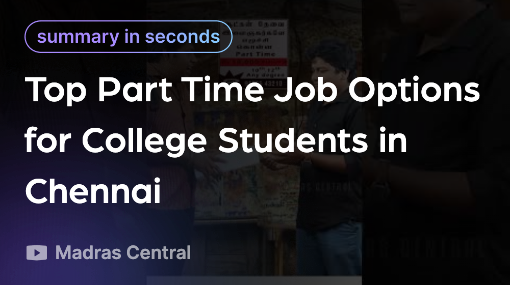 Top Part Time Job Options for College Students in Chennai Linfo.ai