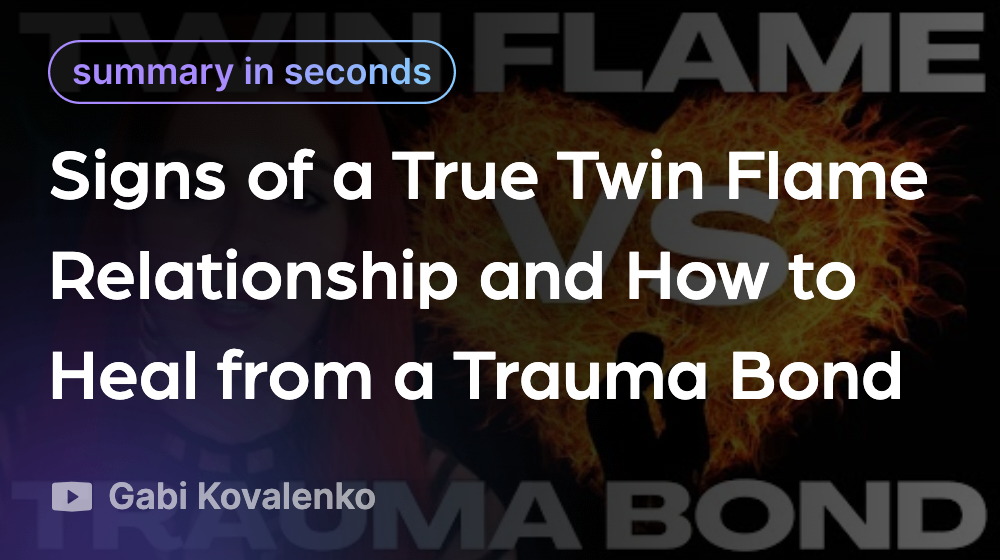 Signs of a True Twin Flame Relationship and How to Heal from a Trauma